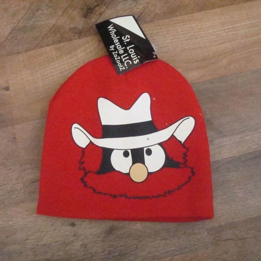 GROVER TEXAS TECH RED RAIDERS BEANIE TOBOGGAN KNIT HAT CAP VINTAGE 00S Y2K W1